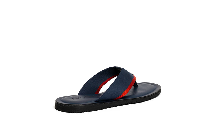 Thong Sandal-Navy/Grossgrain - Ace Marks