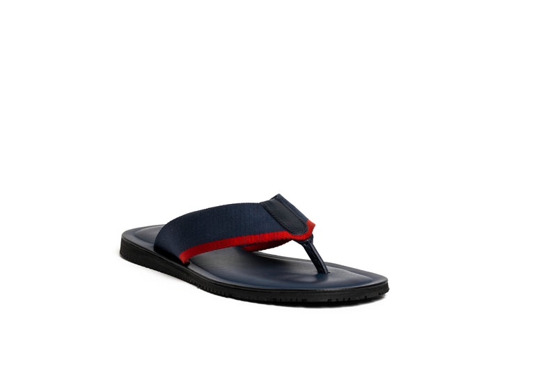 Thong Sandal-Navy/Grossgrain - Ace Marks