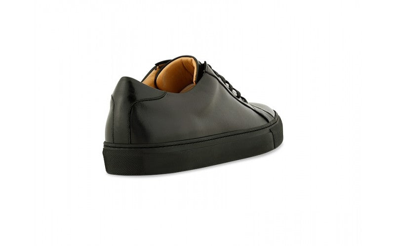 black leather italian sneaker