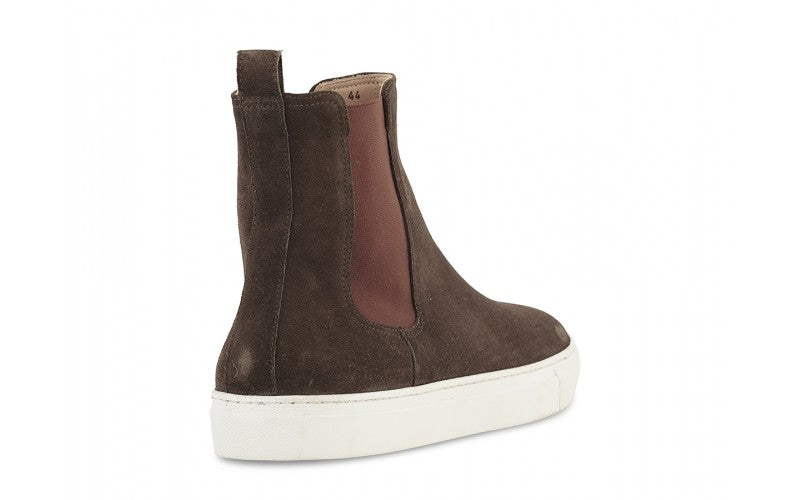 Ezio Sneaker - Chelsea Boot In Brown Waterproof Suede
