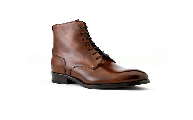 Hugo Lace Boot In Brown - Ace Marks