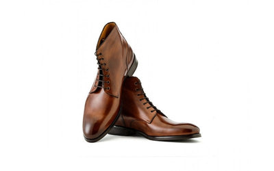 Hugo Lace Boot In Brown - Ace Marks