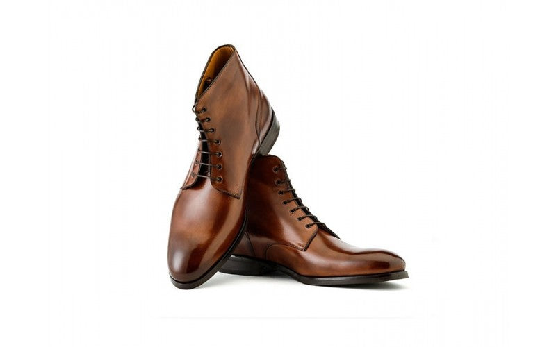 Hugo Lace Boot In Brown - Ace Marks