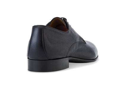 black buffalo leather travel dress shoe