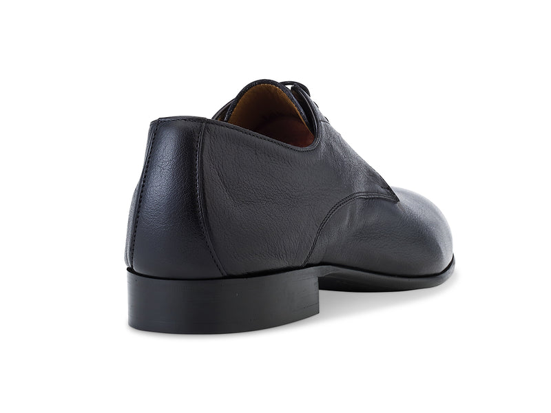 black buffalo leather travel dress shoe