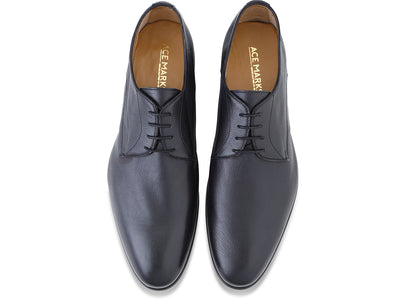 acemarks black buffalo leather derby travel shoe