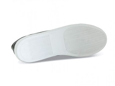 white leather italian dress sneaker rubber sole
