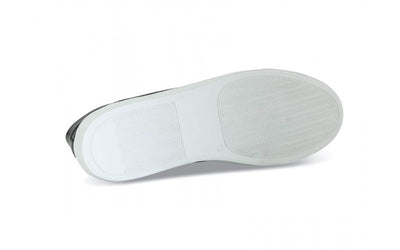 white leather italian dress sneaker rubber sole