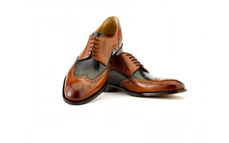 Vincent Wingtip Cuoio Nicol & Dk Grey